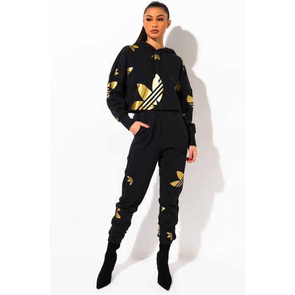 New adidas original black gold hoodie - Picture 7 of 8